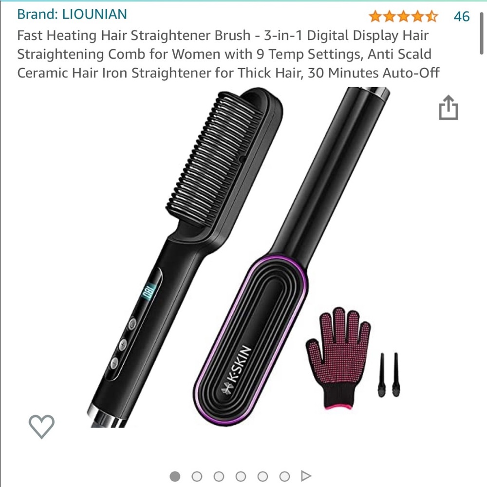 Fast Heating Hair Straightener Brush new